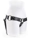 Montero Heavy Duty Vegan Leather Strap-on Harness side view on a mannequin