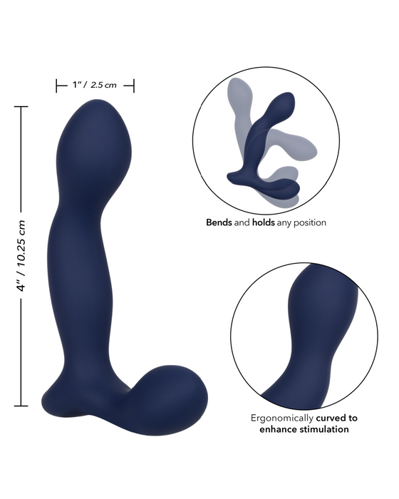 Viceroy Expert Butt Plug & Prostate Stimulator showing the measurements and features
