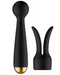 Emma Neo Interactive App Controlled Warming Wand Vibrator with bunny ears off and next to the wand