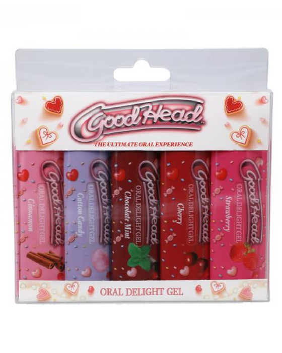 Goodhead Ultimate Oral Delight Gel Collection -Pack of 6 Flavors for Oral Sex