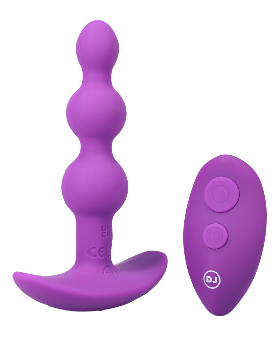 A-Play Beaded Vibrating Purple Anal Beads with Remote — BTB Shop picture