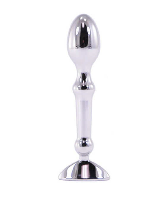 Aneros Tempo Stainless Steel Anal Toy on white background