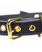 Golden Kitty Cat Bell Collar - Black  sideview buckle 