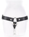 Montero Heavy Duty Vegan Leather Strap-on Harness front view on a mannequin