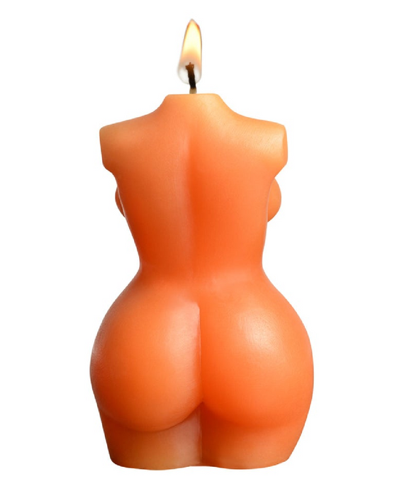 Lacire Torso Form 1 Drip Candles back view showing buttocks