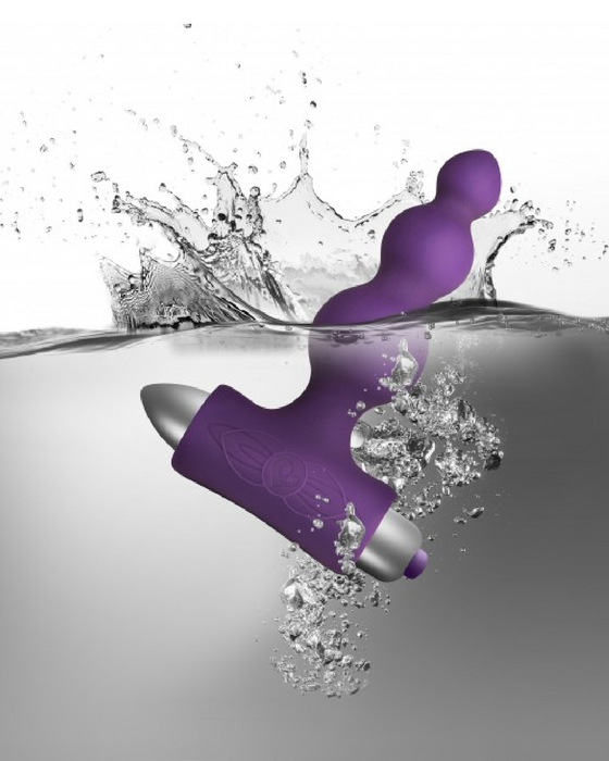 Petite Sensations Bubbles Butt Plug - Purple splashing in water