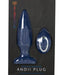 Nu Sensuelle Andii Roller Motion Butt Plug with Remote - Navy Blue black product box 