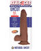 Realcocks Uncut 8.5" Slider Dildo with Thin Tip & Sliding Skin - Chocolate