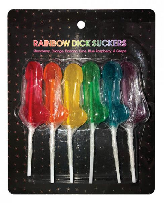 Rainbow Dick Suckerrs in the package on a white background
