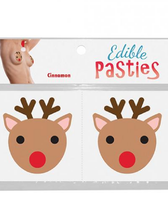 Christmas Reindeer Edible Nipple Pasties - Cinnamon