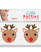 Packaging of Christmas Reindeer Edible Nipple Pasties - Cinnamon designed with a festive reindeer motif, ideal as a gag gift or stocking stuffer by Kheper Games.