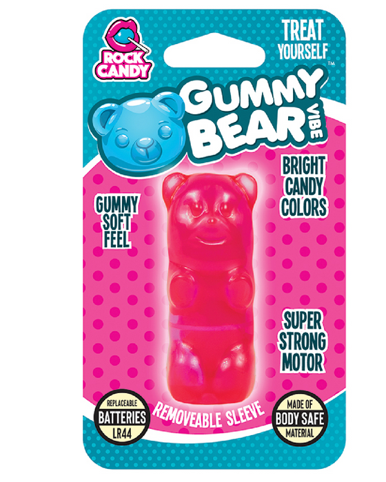 Gummy Bear Mini Vibrator - Pink in the package