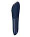 We-Vibe Tango X Powerful Bullet Vibrator - Midnight blue -  side view on a white background showing the angled tip