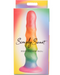 Simply Sweet 6.5 Inch Zig Zag Silicone Rainbow Dildo box 