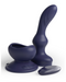 A modern, deep blue, Pipedream Products Wall Banger Vibrating Rechargeable Prostate & Anal Plug with Suction Cup massager with a wireless remote, featuring a sleek design and likely multiple settings for personalized comfort.