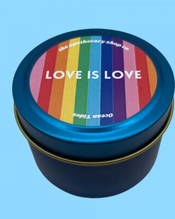 Pride Soy Candle - Ocean Tide 4 oz tin 
