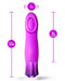 Oh My Gem Charm Amethyst Warming Vibrator graph showing size 
