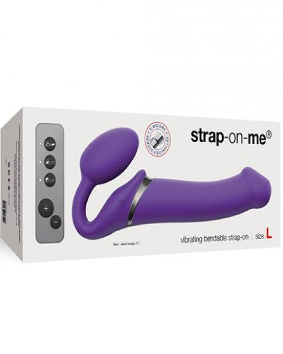 Lovely Planet Vibrating Strapless Strap On Purple- Large product box 