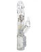 Waterproof Jack Rabbit Vibrator - white - against a white background showing the shaft and bunny teaser