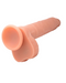 Big Shot 8" Rotating Twirling Vibrating Silicone Dildo with Balls showing the suction cup