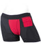 Black and red Spareparts Tomboii Packing Boxer Briefs with a distinctive red pouch and mini-vibe pockets detail on the side.