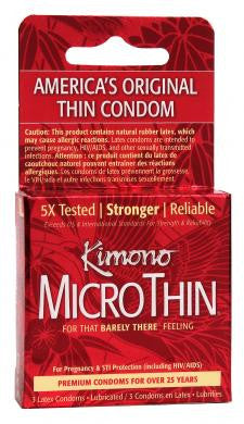 Kimono Microthin Condoms 3Pk box
