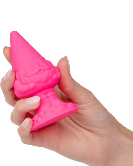 Naughty Bits Anal Gnome Butt Plug in model's hand 