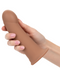Performance Maxx Smooth Hollow Dildo Silicone Strap-on Penis Extension (Dark) hwls in hNS