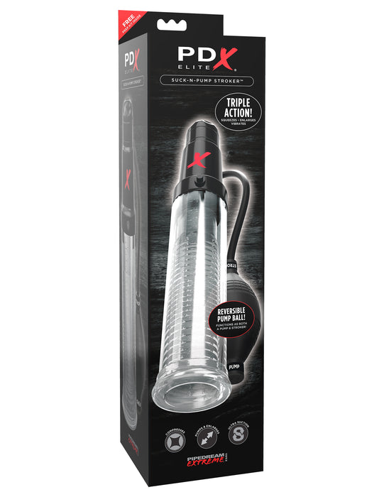 PDX Elite Suck N Pump Penis Pump & Stroker by Pipedream box
