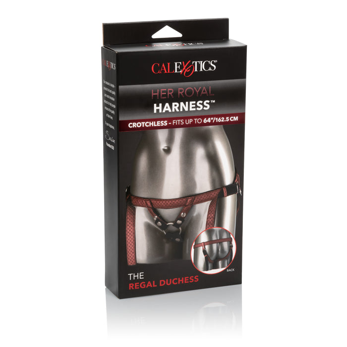 Her Royal Harness™ The Regal Duchess Strap-on Harness - Red box