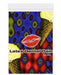 A colorful package of Trustex Latex Dental Dam - Vanilla, designed for STDs prevention, featuring a vivid abstract background and an illustration of red lips on the front.