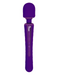 Viben Obsession Waterproof Rumbly Wand Vibrator -Purple upright on white background 