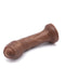 The Dulce Uncut Chocolate Tone Dual Density Silicone Dildo by Uberrime view of the tip and length