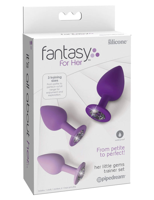 Pipedream Products Butt Plug Fantasy For Her Little Gems Silicone Anal Trainer Set
