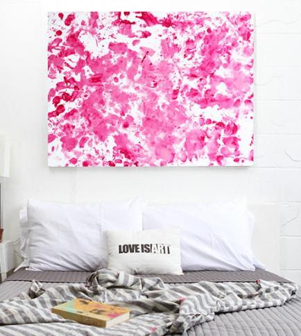 Love is Art Romantic Canvas & Paint Kit - pink