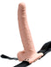 Fetish Fantasy Series Vibrating 9 Inch Hollow Rechargeable Strap-On with Balls - Vanilla