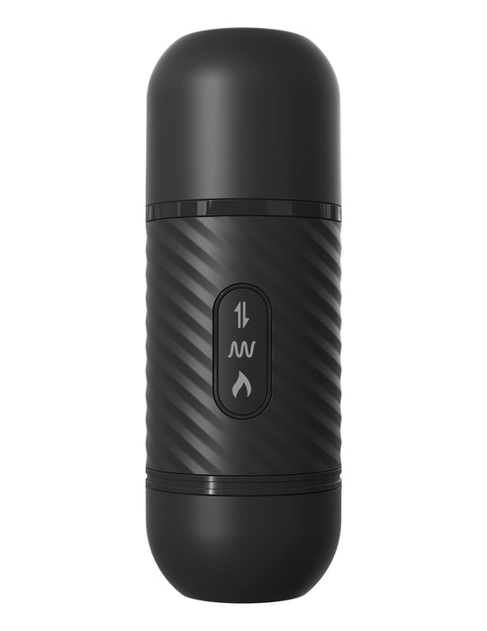 Anal Fantasy Elite Silicone Heating Vibrating Remote Control Ass Thruster by Pipedream with the lid shut to look like a bluetooth speaker