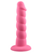 Suga Daddy 9.5 Inch Swirled Pink Silicone Dildo on white background