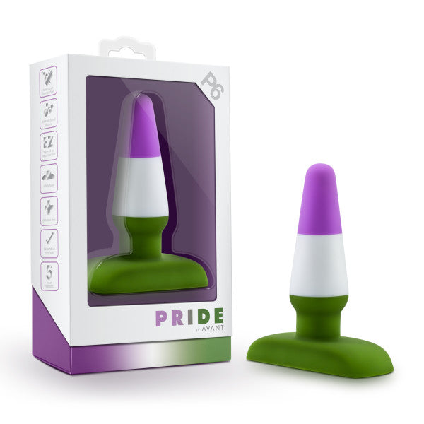 Avant Pride P6 Beyond Silicone Butt Plug by Blush Novelties box
