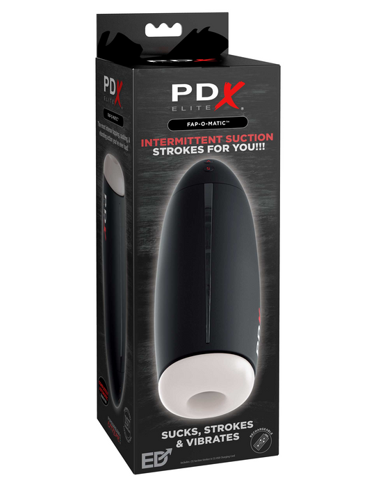 PDX Elite Fap-O-Matic Sucking Penis Masturbator in the box