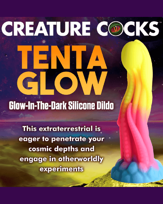 XR Brands Dildo Tenta Glow Glow-In-The-Dark Tentacle Fantasy Dildo